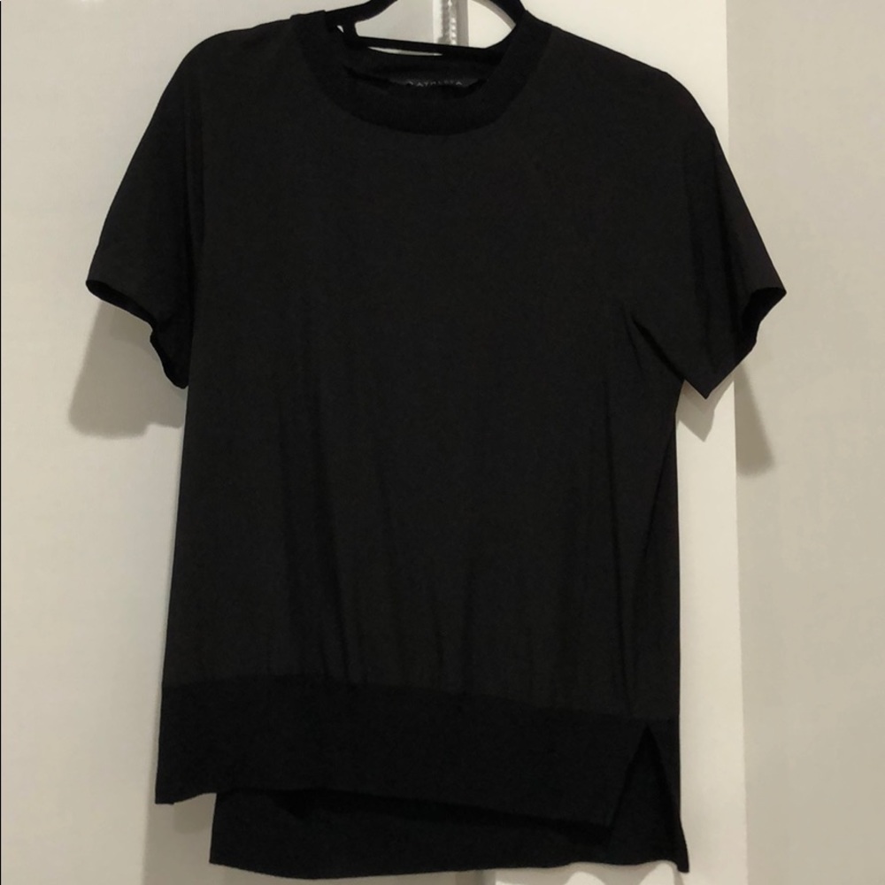 Athleta Black Dress Shirt. Size XS